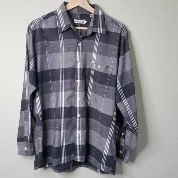 Pierre Cardin Other - Pierre Cardin Light Weight Plaid Button Down